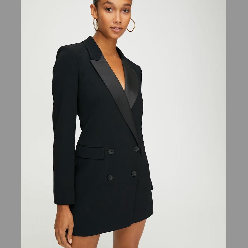 Babaton Tuxedo blazer dress